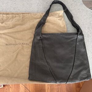 Vintage Bottega Veneta Black Leather Bag